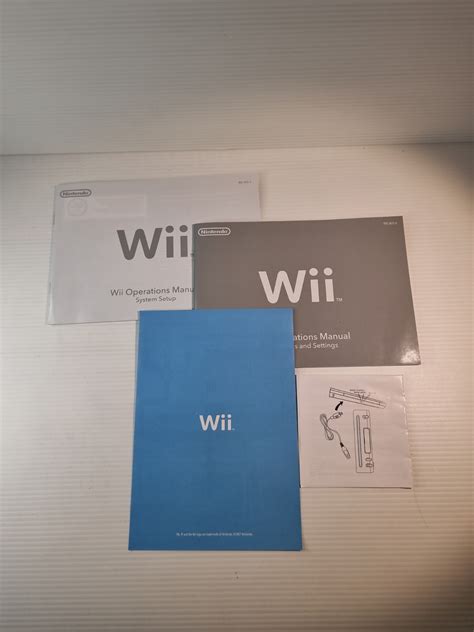 Nintendo Wii Operations Manual System Setup Step by Step Guide ...