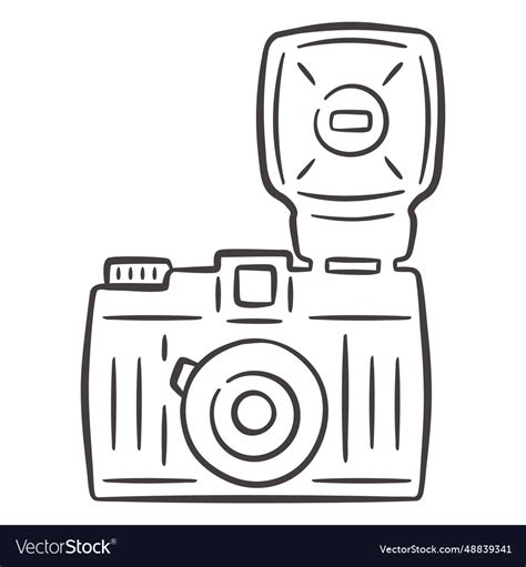 Old Flash Camera Vector Image 的图像结果