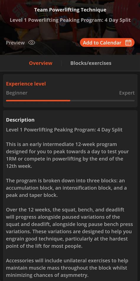 Basic Powerlifting Program 的图像结果