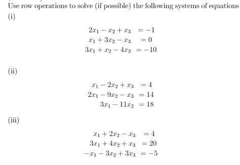 Image result for Row Operations Application Questions