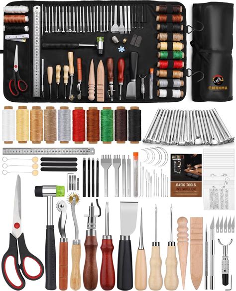 Amazon.com: QMNNMA 102PCS Leather Working Tools Leather Tool Kit with ...