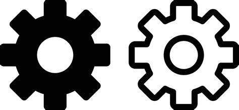 Gears isolated on white . Gear icon set . Settings icon on white ...