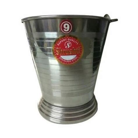 Stainless Steel Bucket - Ss Cap Bucket Trader - Retailer from Ahmedabad