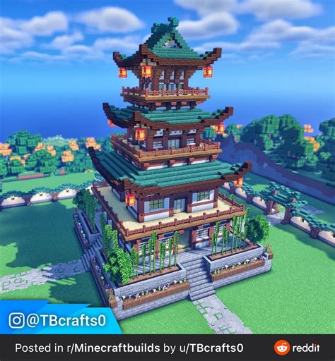 Image result for Minecraft Japanese House Tutorial