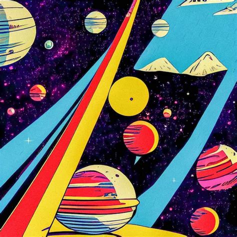 Premium Photo | Hand drawn comic illustration of live on another planet ...