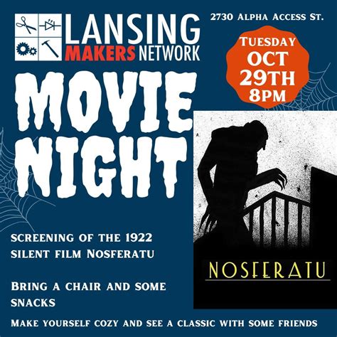 Movie Night: Nosferatu, 2730 Alpha Access St, Lansing, MI, United ...