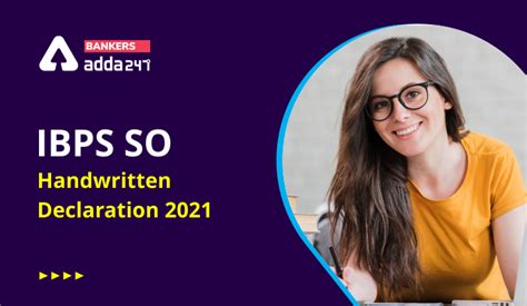 IBPS SO handwritten Declaration 2021: देखें IBPS SO 2021 के लिए कैसे ...