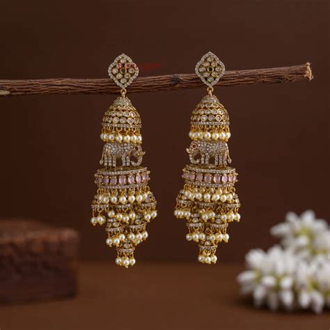 Jhumka Earrings for Women | Traditional Jhumkas Online India - AJ Punnagai