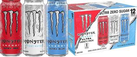 Buy Monster EnergyUltra 3 Flavor Variety Pack, Zero Ultra, Ultra Red ...