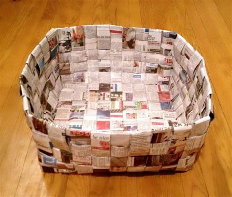 Image result for Basket Using Newspaper