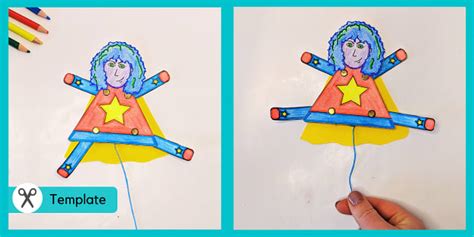Superhero Puppet Gift | Mothers and Others Day Crafts