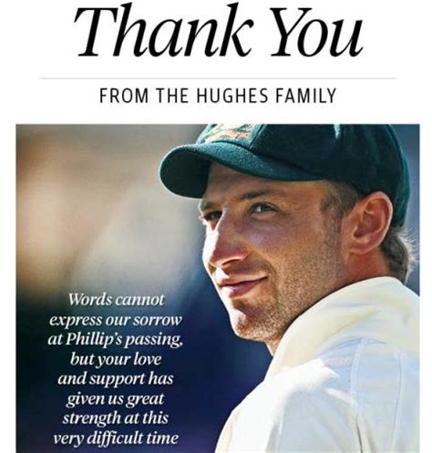 Hughes' family thanks Oz for 'support' since son's passing through full ...