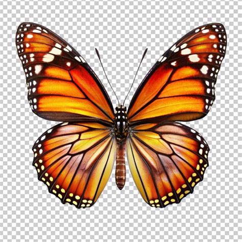 Beautiful butter fly on transparent background | Premium AI-generated PSD