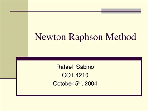 Image result for The Newton-Raphson Method