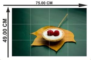 AK GRAPHICS 49 cm Sweet dish Waterproof Kitchen wallpaper/poster Self ...