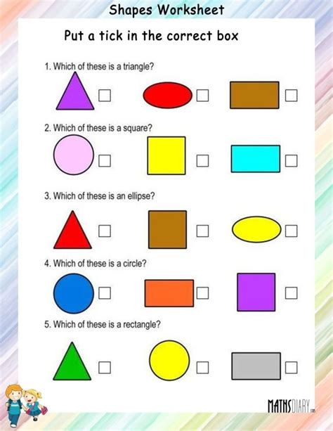 Image result for Grade 1 Math Shapes Worksheets