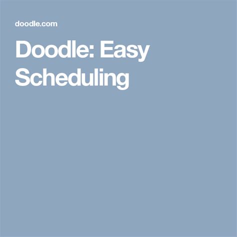 Image result for Doodle Tutorial Scheduling
