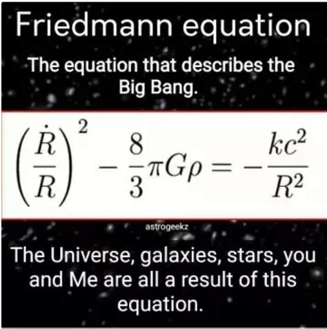 big bang theory equation - Brainly.in