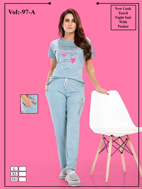 Summer Special Jc 97 A Hosiery Cotton Plain Night Suit Collection