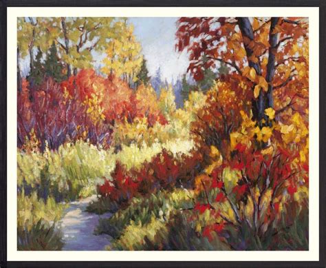 MONTAGE: Landscape Painting with Frame, Title: Forever More; Artist ...