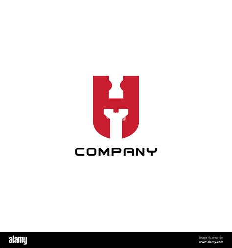 H Constructions Logo Vector. Combination Letter H + Tools Stock Vector Image & Art - Alamy