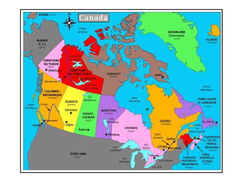 Carte du Canada