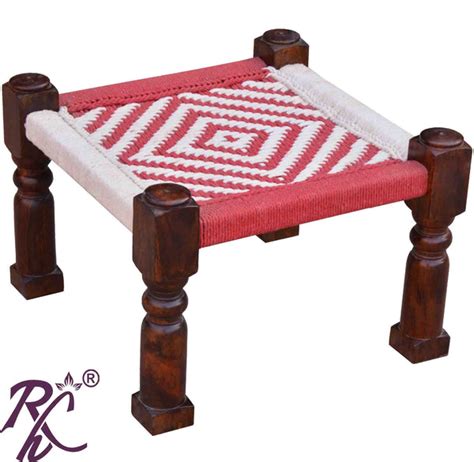 Solid Sheesham Wood Rajasthani Piddha / Wooden Rajasthani Chair - RAJ ...