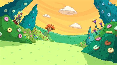 Adventure Time Back Drops Landscape 的图像结果