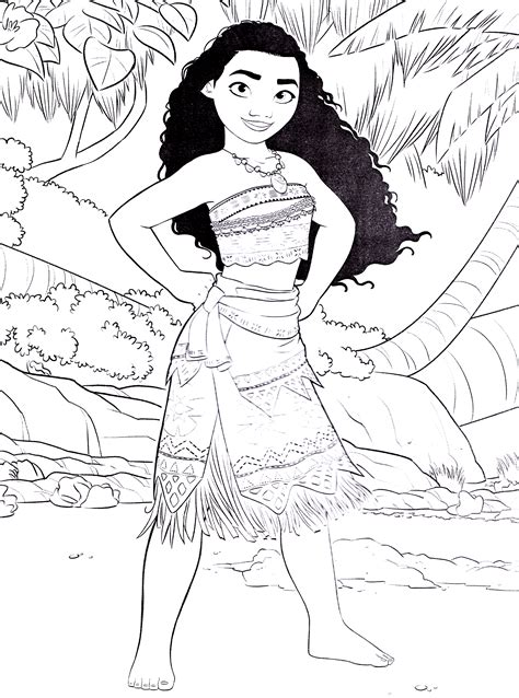 Moana Characters Coloring Pages