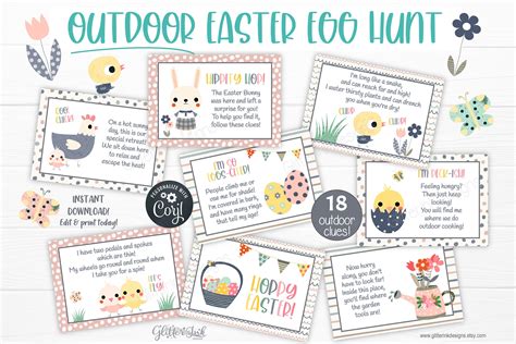 Free free printable easter scavenger hunt riddles, Download Free free ...