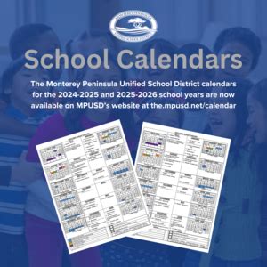 Districtwide Calendars for 2025-2026 School Year Now Available ...