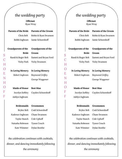 Create Your Own Wedding Program 的图像结果