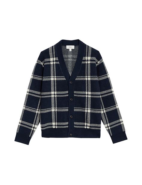 Buy Checked V-Neck Cardigan at Marks & Spencer