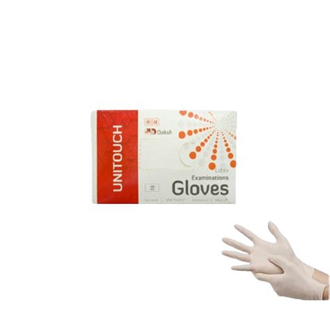 Unitouch Latex Powdered Examination Gloves Pack of 20 Pcs – Daksh ...