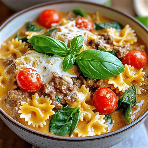 Creamy Beef and Bowtie Pasta Quick Dinner Delight – Tasted Nest