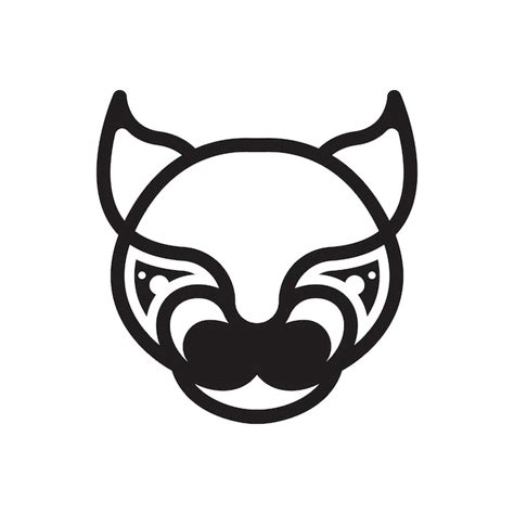 Panter hoofd pictogram vector embleemontwerp | Premium Vector