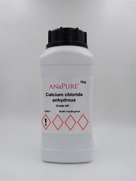 Calcium chloride anhydrous AR.grade (1 กิโลกรัม/ขวด) ยี่ห้อ Anapure ...