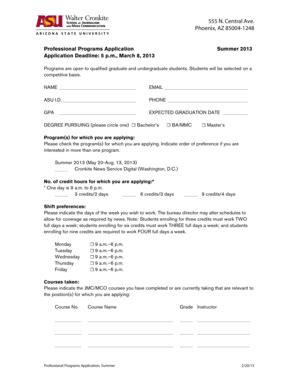 Image result for Professional Program Application Form