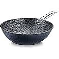 Prestige Durastone Hard Anodised 6 Layer Non-Stick Wok, (28 cm, 3.5 ...