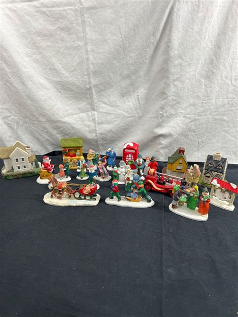 Assorted Christmas Village Pieces - Sunrise Estate Services Ltd