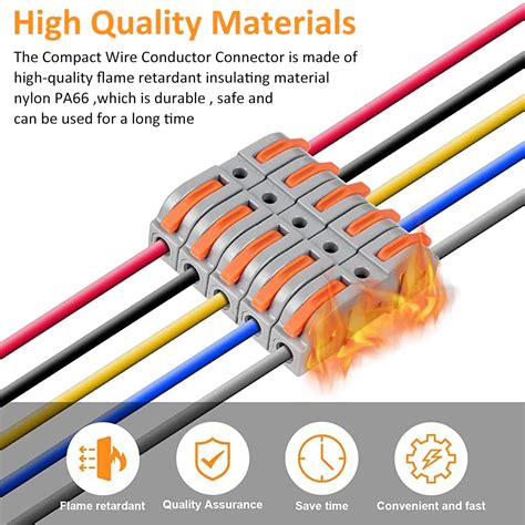 34Pcs Universal Connection Terminals, Circuit Inline Splices Electric ...