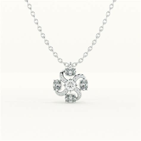 Glitter Bloom Cross 925 Sterling Silver Pendant – PALMONAS