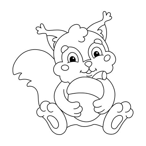 Kleurplaat voor kinderen Digitale stempel Stripfiguur | Premium Vector