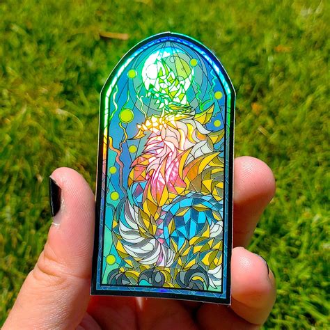 Zinogre Stained Glass Vinyl Sticker – Kinokreations