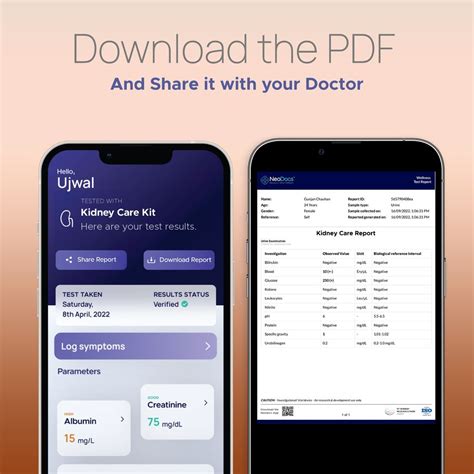 NeoDocs Kidney Care kit | Instant Urine Test | Track 15 Parameters ...