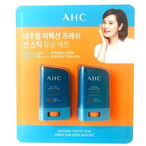 Buy AHC Natural Perfection Fresh Sun Stick SPF 50+/PA++++ 22g Duo Set ...