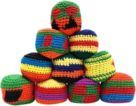 The System Sellers Assorted Crochet Hacky Sack Footbags, 24 Count ...