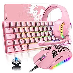 Amazon.in: Buy Mechanical Gaming Keyboard and Mouse Mini Wired Combo ...