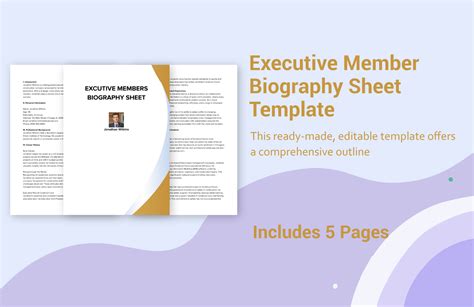 Biography Template Example 的图像结果