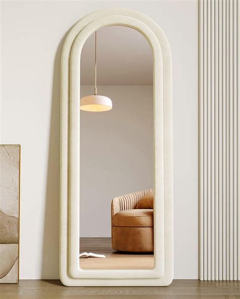Floor Mirror, 63"x24" Arched Full Length Mirror,Full Body Mirror, Large ...